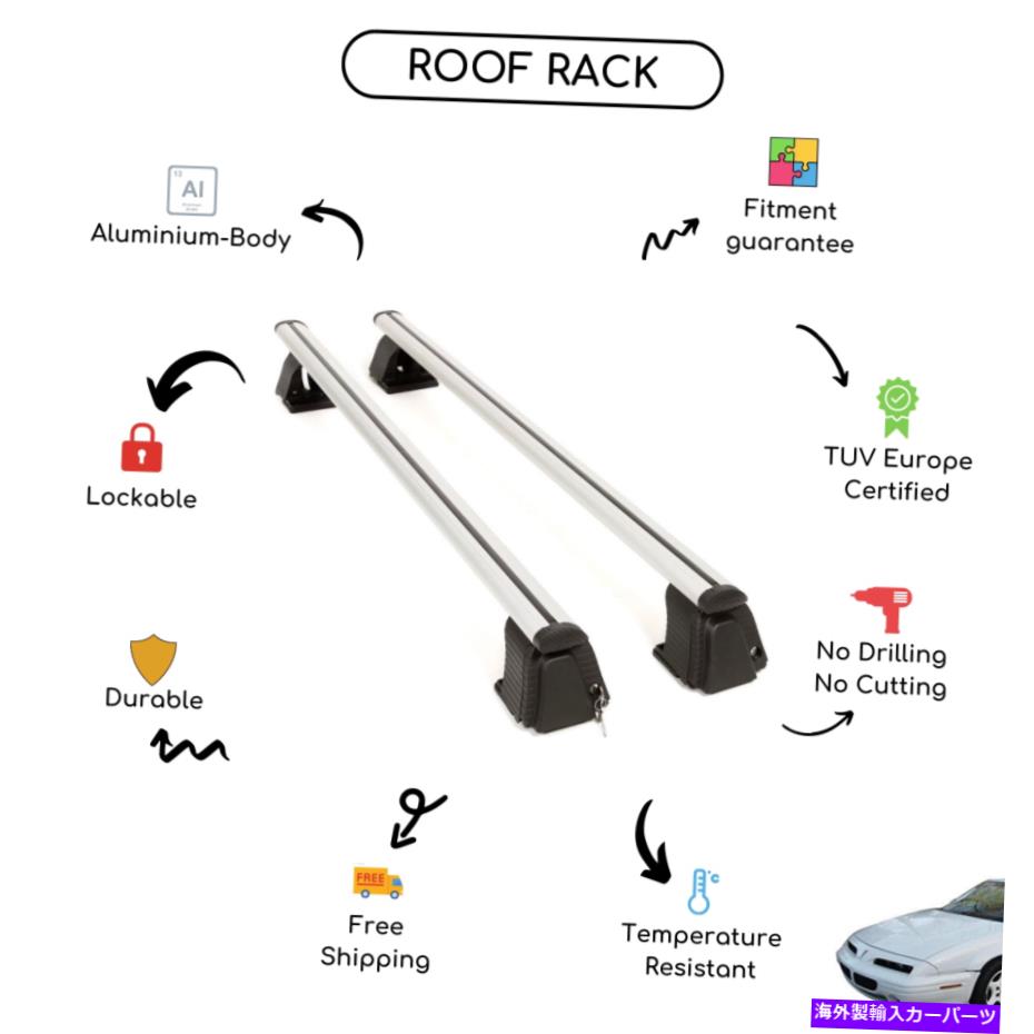 롼եꥢ ݥƥåץ4ɥ1988-1996ꤵ줿Υ롼եåС Bare Roof Rack Cross Bars Set for Pontiac Grand Prix 4-Door 1988 - 1996