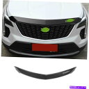 hood panel キャデラックXT4 2019-2022用スチールカーボンファイバーフロントバンパーガードフードプロテクター Steel Carbon Fi...