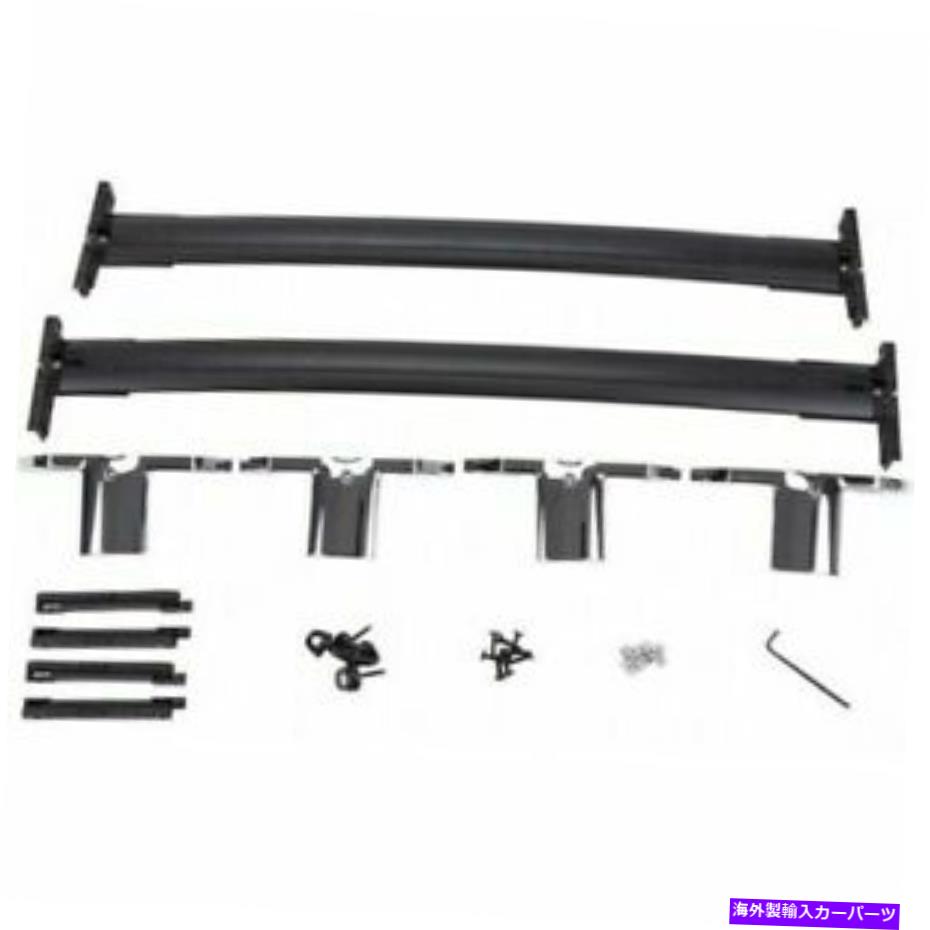 ルーフキャリア 2008-2017ビュイックエンクレーブルーフラッククロスレールパッケージ12499978ブラックOEM GM 2008-2017 Buick Enclave Roof Rack Cross Rail Package 12499978 Black OEM GM