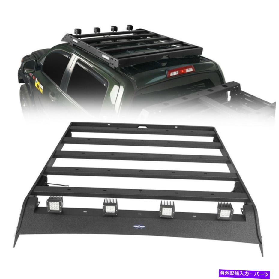 ルーフキャリア クルーマックスルーフトップ荷物キャリア荷物ラックラックスチールトヨタツンドラ2007-2013 Crewmax Roof Top Luggage Carrier Baggage Rack Steel For Toyota Tundra 2007-2013