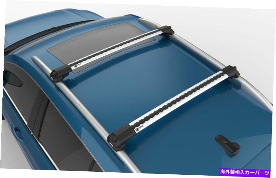 ルーフキャリア ルーフラッククロスバータートルエア1スバルフォレスターのシルバーカラー2003-2008 Roof Rack Cross Bars Turtle Air 1 Silver Color for Subaru Forester 2003-2008