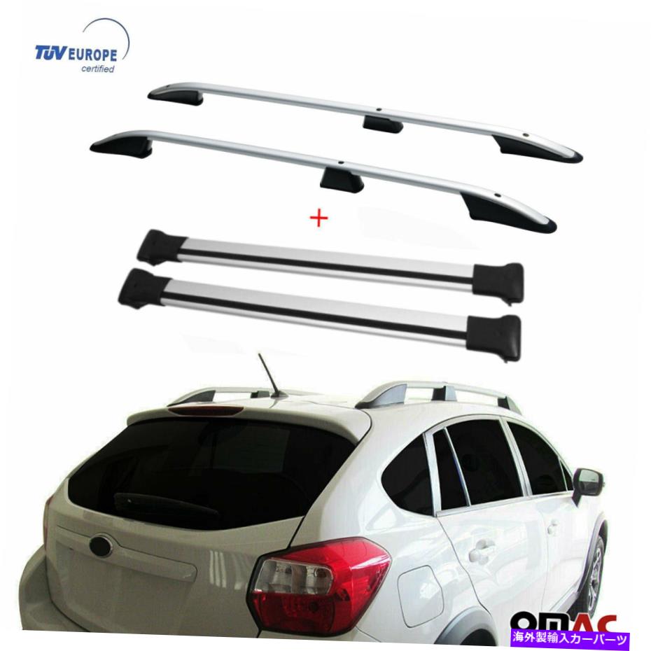 ルーフキャリア ルーフラックレールクロスバーSET ALUMINUM 4 PCS for Subaru xv Crosstrek 2013-2015 Roof Rack Rails Cross Bars Set Aluminum 4 Pcs For Subaru XV Crosstrek 2013-2015