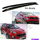 ルーフキャリア Kia New Sportage 2016-22ルーフレールルーフラックサイドレールバーブラックに適した2PC 2pcs Fit for KIA New Sportage 2016-22 roof rails Roof Rack Side Rail Bars Black(2)