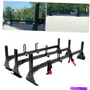 ルーフキャリア はしごルーフラックスチールブラックラックフィット1996オンシボレーエクスプレスフルサイズバン3バー Ladder Roof Racks Steel BLACK Rack Fits 1996-On Chevy Express Fullsize Van 3 bar