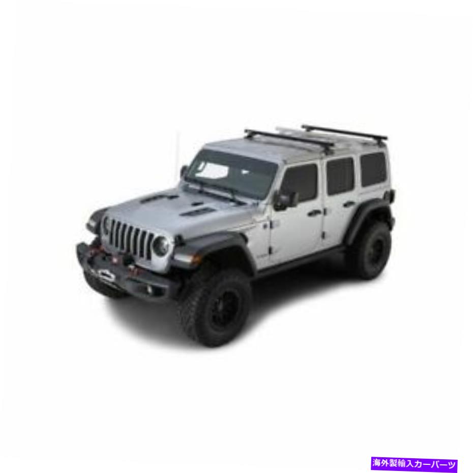 ルーフキャリア RhinoラックJB0880ヘビーデューティRCLブラック2バーバックボーンルーフラックジープ新しいラック Rhino Rack JB0880 Heavy Duty RCL Black 2 Bar Backbone Roof Rack For Jeep NEW
