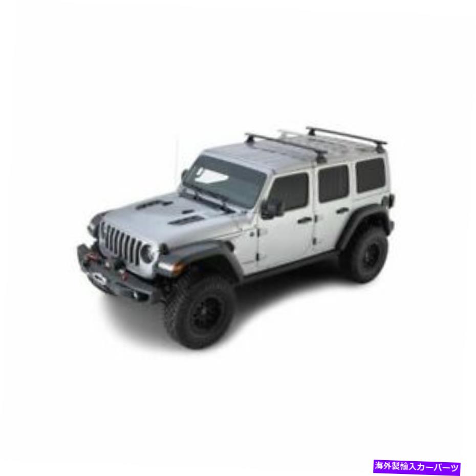 ルーフキャリア Rhino Rack JB0898 Vortex RLT600ブラック2バーバックボーンルーフラック Rhino Rack JB0898 Vortex RLT600 Black 2 Bar Backbone Roof Rack For Jeep NEW