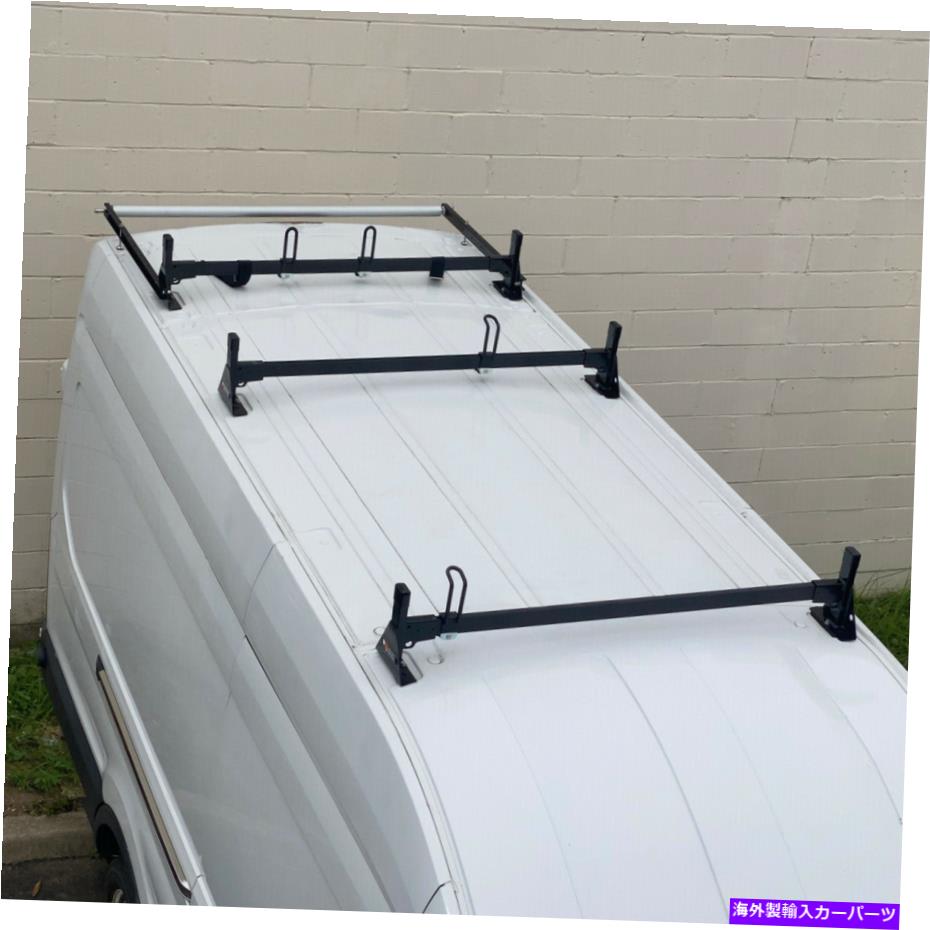 ルーフキャリア H1 3バーアルミニウムラダールーフラックw/ローラーフィット：フォードトランジットハイルーフ2015-on H1 3 Bar Aluminum Ladder Roof Rack w/Roller Fits:Ford Transit High Roof 2015-On