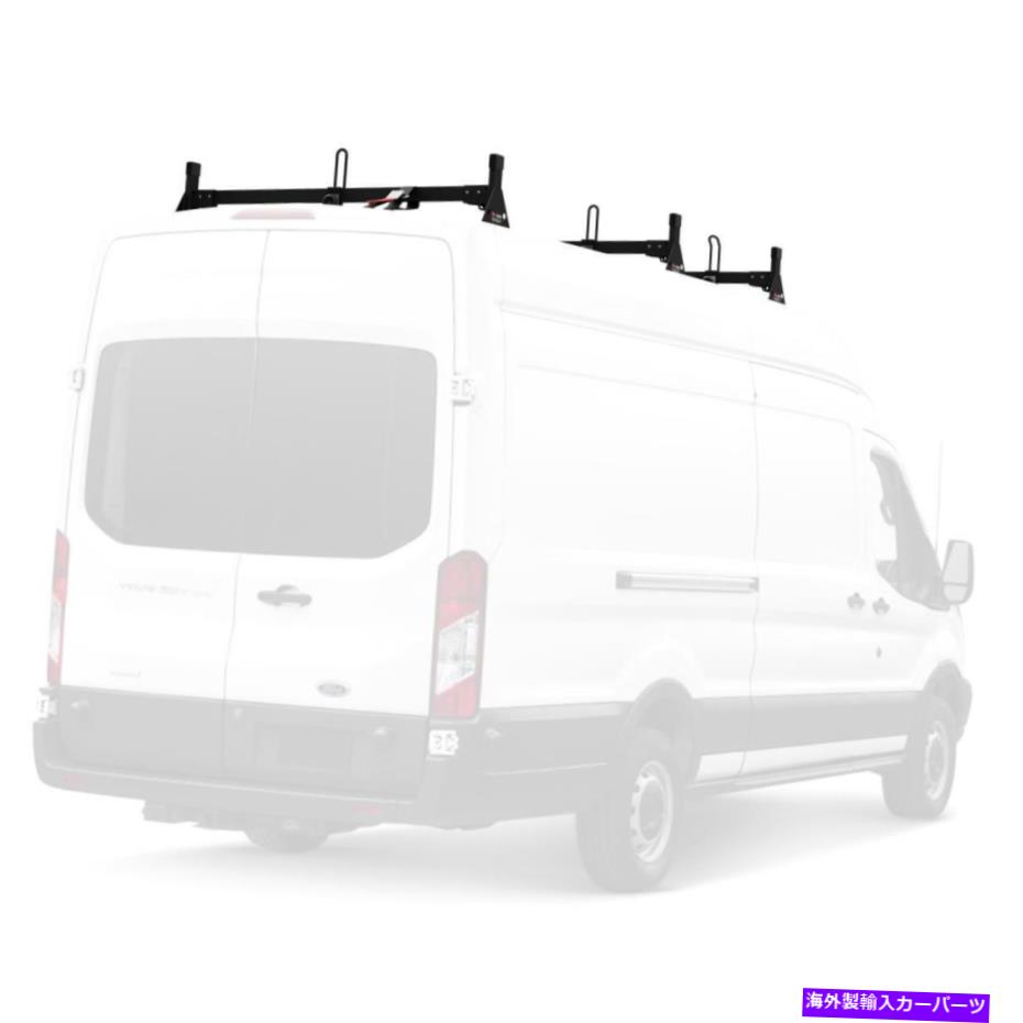 ルーフキャリア Vantech Black H1 3 Bar Aluminum Ladderルーフラックフォードトランジットカーゴ2015-オン Vantech Black H1 3 Bar Aluminum Ladder Roof Rack for Ford Transit Cargo 2015-On