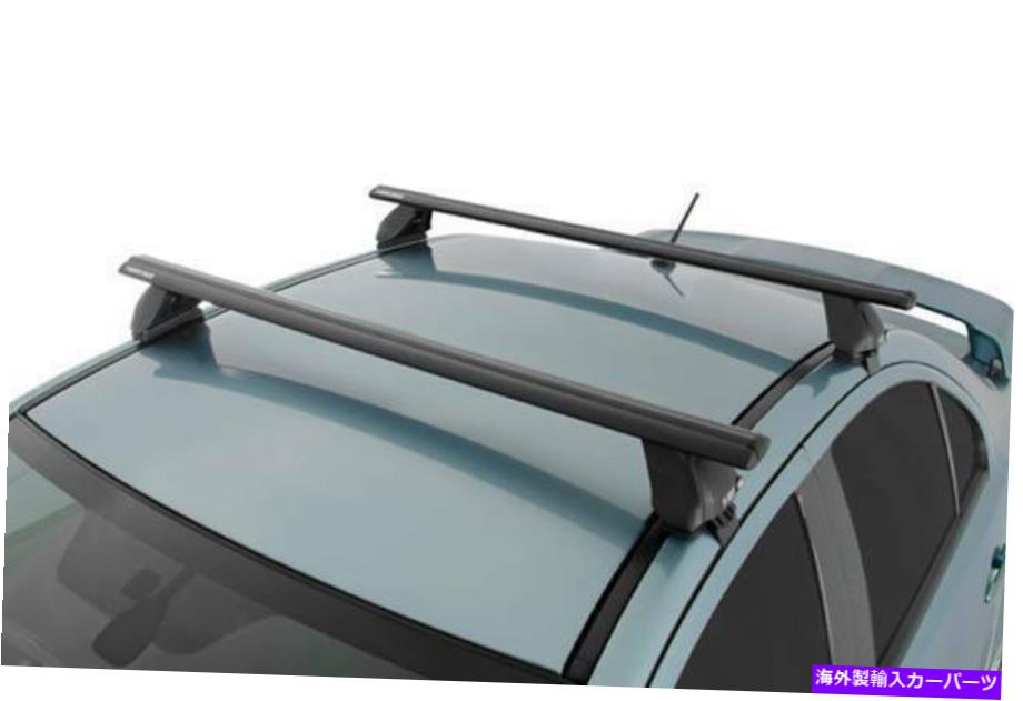 ルーフキャリア Rhino Rack 11-18フィットマツダ5 4DR MPV VAN MULTI FIT AEROルーフラックシステムブラック Rhino Rack 11-18 Fits Mazda 5 4dr Mpv Van Multi Fit Aero Roof Rack System Black