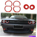 tHOCg 2015-2020_bW`W[6xtgwbhCgtHOCgOgJo[ 6x Front Head Light & Fog Lights Ring Trim Cover for 2015-2020 Dodge Challenger