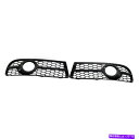 フォグライト アウディA4 B7 S-ラインS4 05-08用の新しいフロントバンパーフォグライトハニカムブラックグリル New Front Bumper Fog Light Honeycomb Black Grille for Audi A4 B7 S-Line S4 05-08