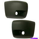 フォグライト 07-13シボレーシルバラード1500のバンパーエンドキャップ2フロントプライミングカパのセット Bumper End Caps For 07-1...