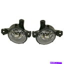 フォグライト 2つのドライバーと助手席側の新しいフォグランプランプセットBM2593126、BM2592126ペア New Fog Lights Lamps Set of 2 Driver & Passenger Side BM2593126, BM2592126 Pair(2)
