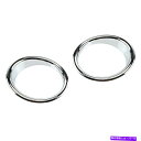 tHOCg 2xNtHOCggx[Jo[On}[H2SUV SUT 2003-09 NEWɃtBbg 2x Chrome Fog Light Trim Bezel Cover Ring fit for Hummer H2 SUV SUT 2003-09 New