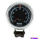 タコメーター Equus E6078 3-3/8 Diaタコメーター8000 rpmブラックダイヤル Equus E6078 3-3/8 Dia Tachometer 8000 Rpm Black Dial(2)