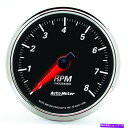 タコメーター Autometer 1296デザイナーBlack IIタコメーターゲージ AutoMeter 1296 Designer Black II Tachometer Gauge