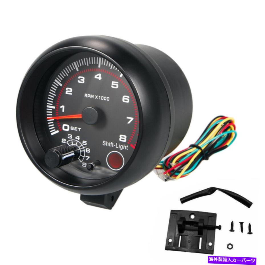 ᡼ ˥С륫᡼祲᡼LED饤0-8000RPM 12Vۥ磻ȥ饤 Universal Car Tachometer Tacho Gauge Meter LED Light 0-8000RPM 12V White-light