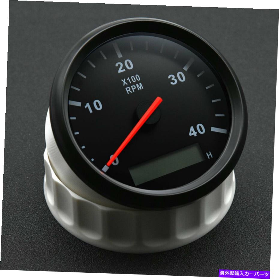 ᡼ 85mmܡȥ᡼0-4000 rpm LCDǥ륢᡼w/18mm󥵡 85mm Boat Tachometer Gauge 0-4000 RPM LCD Tacho Digital Hour Meter W/18mm Sensor