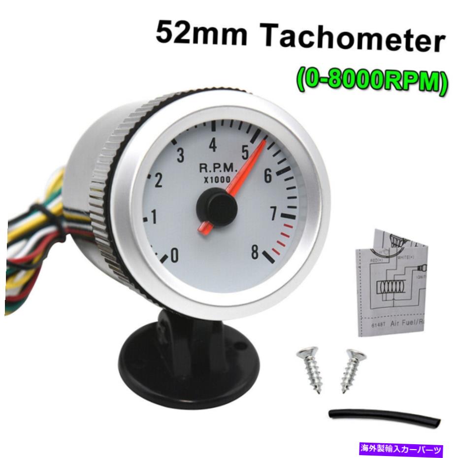 ᡼ 52mm˥С륫᡼祲᡼֥롼LED饤0-8000 rpm 12V 52mm Universal Car Tachometer Tacho Gauge Meter Blue LED Light 0-8000 RPM 12V