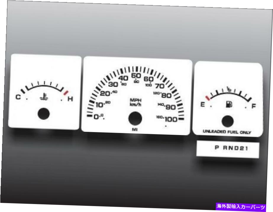 タコメーター 1991-1993ダッジキャラバンノンタックダッシュクラスターホワイトフェイスゲージ91-9 1991-1993 Dodge Caravan Non Tach Dash Cluster White Face Gauges 91-9