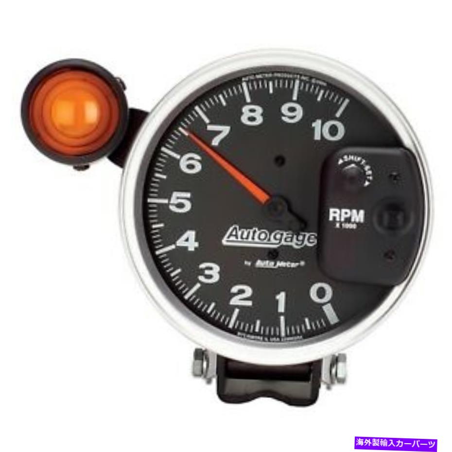 タコメーター オートメーターゲージ、タコメーター、5 "、10k rpm、ペデスタル、ext。シフトライト、ブラック、 AutoMeter GAUGE, TACHOMETER, 5" , 10K RPM, PEDESTAL W/ EXT. SHIFT-LITE, BLACK, A