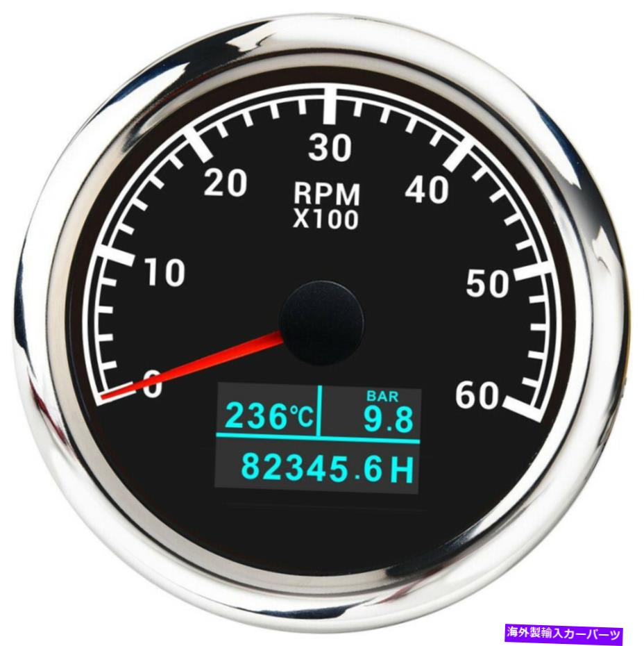 ᡼ ˥С85mm 3IN1᡼0-6000rpm岹֥᡼ Universal 85mm 3in1 Tachometer Gauge 0-6000RPM Water Temp Oil Pressure Hourmeter