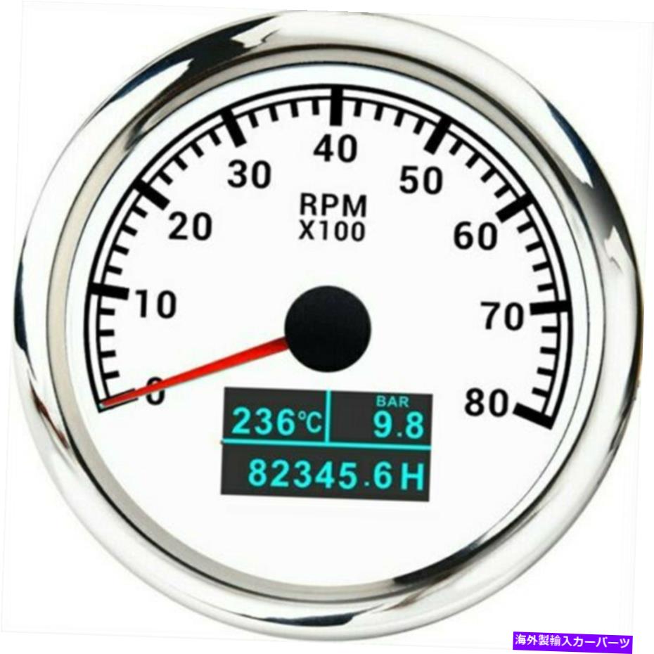 ᡼ 8000RPM 3IN1 85mm᡼󥵡岹֥᡼ 8000RPM 3In1 85MM Tachometer Gauge Sensor For Water Temp Oil Pressure Hourmeter