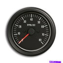 タコメーター 85 mm電気タコメーターブラックフェイスプレートブラックベゼル8000 rpm 85 mm Electrical Tachometer Black Faceplate Black Bezel 8000 RPM