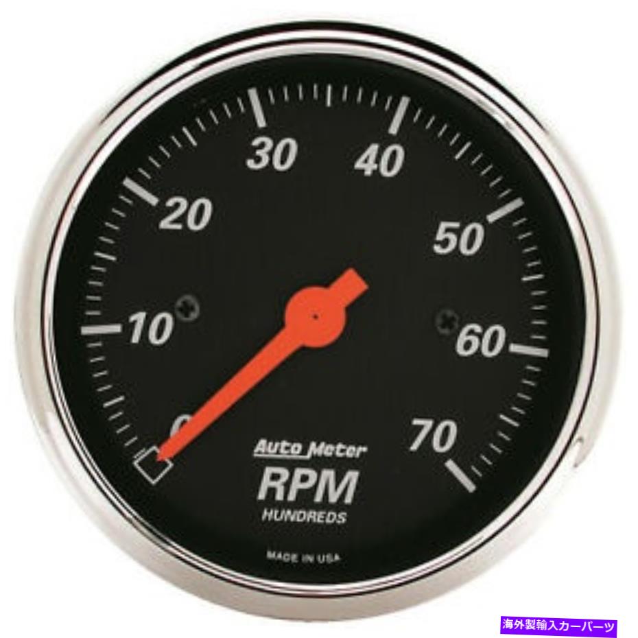 タコメーター AMT-1478オートマーゲージ、デザイナーブラック、タコメーター、3 1/8インチ、0-7k rpm、in-da AMT-1478 Autometer Gauge, Designer Black, Tachometer, 3 1/8 in., 0-7K RPM, In-Da