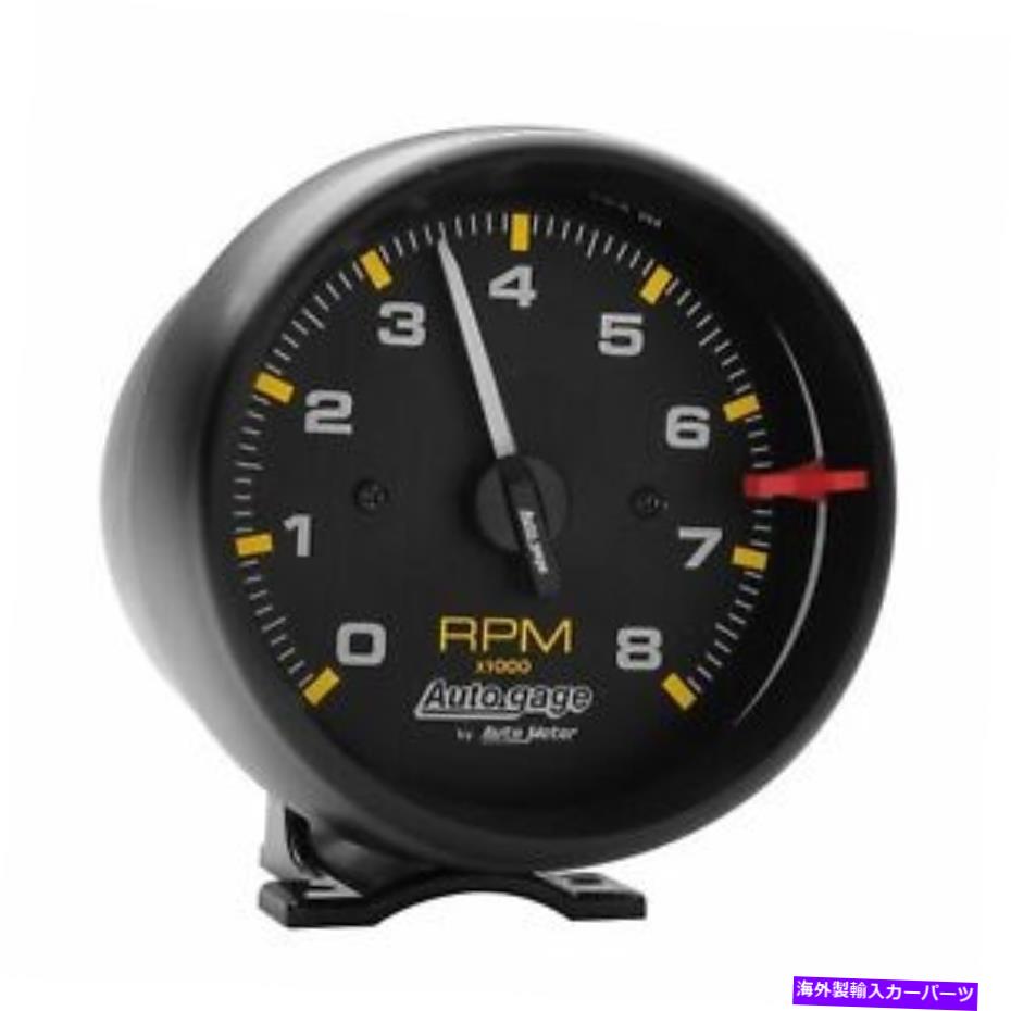 タコメーター 自動車3-3/4 "台座タコメーター0-8 000 rpmブラックオートゲージ2300 AutoMeter 3-3/4" Pedestal Tachometer 0-8 000 Rpm Black Black Auto Gage 2300