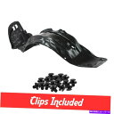 フェンダーライナー 94-01 Acura Integra AC1248101用のクリップ付き新しいフロントドライバーサイドフェンダーライナー New Front Driver Side Fender Liner W/ Clips For 94-01 Acura Integra AC1248101