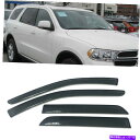 バグシールド ウィンドウバイザーサンベントレインガードシェードフィットダッジデュランゴ2011 12 13 14 15 16 17 Window Visors Sun Vent Rain Guard Shade Fit Dodge Durango 2011 12 13 14 15 16 17(2)