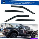 バグシールド VENT VISOR DEFLECTOR FIT 15-22 FORD F-150,17-22 Raptor&F-250からF-550クルーキャブ Vent Visor Deflector fit 15-22 Ford F-150,17-22 Raptor & F-250 to F-550 Crew Cab(2)