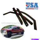 バグシールド 2015-18シボレーシルバラード/GMCシエラクルーキャブの米国インチャネルウィンドウバイザー US IN-CHANNEL Window Visors For 2015-18 Chevrolet Silverado/GMC Sierra Crew Cab(2)