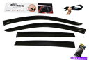 バグシールド Chevy Silverado GMC Sierra Extended Cab Window Deflector Rain Guards 2014...