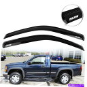 バグシールド 04-12のシボレーコロラド標準キャブレインウィンドウバイザーベントデフレクターW/ ss For 04-12 Chevy Colorado St...