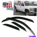 バグシールド 08-13 GMC Sierra 1500 2500HD 3500HD拡張キャブ7m US Window Sun Rain Visor For 0...