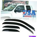 バグシールド Chevy Sliverado Extended Cab 4DR 2007-2013のUS Window Sun Vidor Vent Guard...