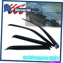 バグシールド Ford Escape 01-12 Mazda Tribute 08-11のためのUSウィンドウバイザーレインサンシールド US Window Visor Rain Sun Shield For Ford Escape 01-12 Mazda Tribute 08-11(2)