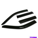 バグシールド FIT 03-06 MIT Outlander Smoke Tint Window Visor/Wind Deflector Vent Rain Guard Fit 03-06 Mit Outlander Smoke Tint Window Visor/Wind Deflector Vent Rain Guard(2)