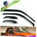バグシールド 1999-2016 Ford F250 Super Duty Extended Cab Window Vidor Sun Vent Guardに適...
