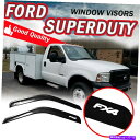 バグシールド 99-16 FORD F250 F350 SuperDuty Standard Cab Window Vidors Slim Style Guar...