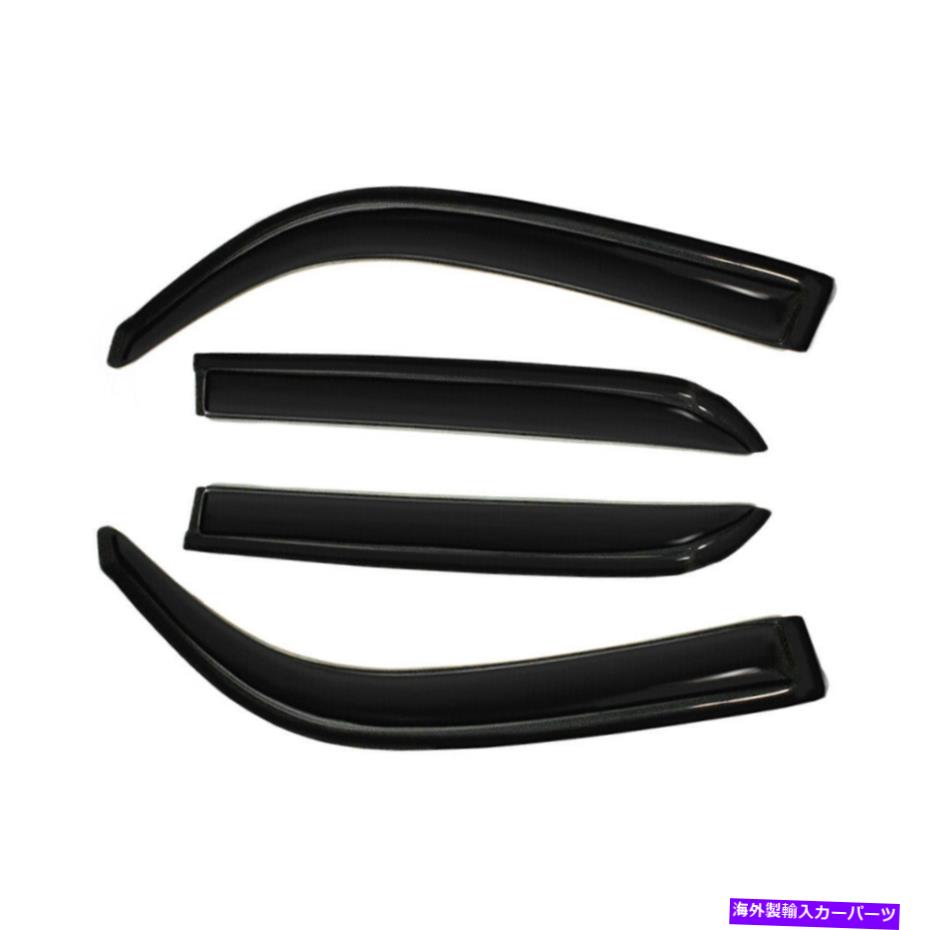 バグシールド ウィンドウバイザーフィット01-07トヨタセコイアXK30 XK40ベントシェードデフレクターレインガード Window Visor Fit 01-07 Toyota Sequoia XK30 XK40 Vent Shade Deflector Rain Guards