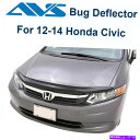 バグシールド AVSフードフェクターダークスモークフードプロテクターバグシールド2012 Honda Civic 20343 AVS Hoodflector Dark Smoke Hood Protector Bug Shield For 2012 Honda Civic 20343(2)