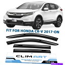 バグシールド サイドウィンドウディフレクターレインガード17-22ホンダCR-V粉砕プルーフ Side Window Deflectors Rain Guards for 17-22 Honda CR-V SHATTERPROOF(2)