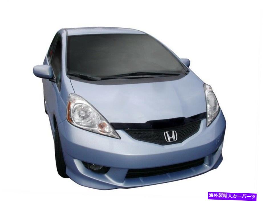 バグシールド 09-10のAVSフィットエアロスキンロープロファイルアクリルフードシールド - 煙-AVS32 AVS for 09-10 Honda Fit Aeroskin Low Profile Acrylic Hood Shield - Smoke - avs32【並行輸入品】
