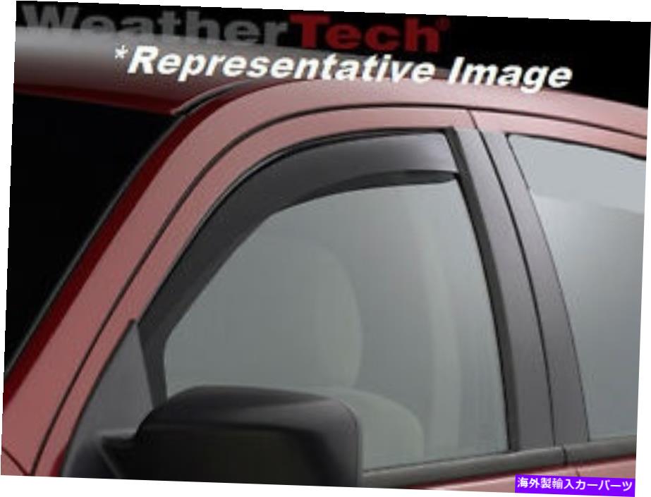 バグシールド ヒュンダイアクセントのweathertechウィンドウディフレクター-2012-2017-ダークピント WeatherTech Window Deflectors for Hyundai Accent - 2012-2017 - Dark Tint【並行輸入品】