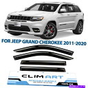 バグシールド 11-20ジープグランドチェロキーのサイドウィンドウディフレクターレインガード Side Window Deflectors Rain Guards for 11-20 Jeep Grand Cherokee(2)