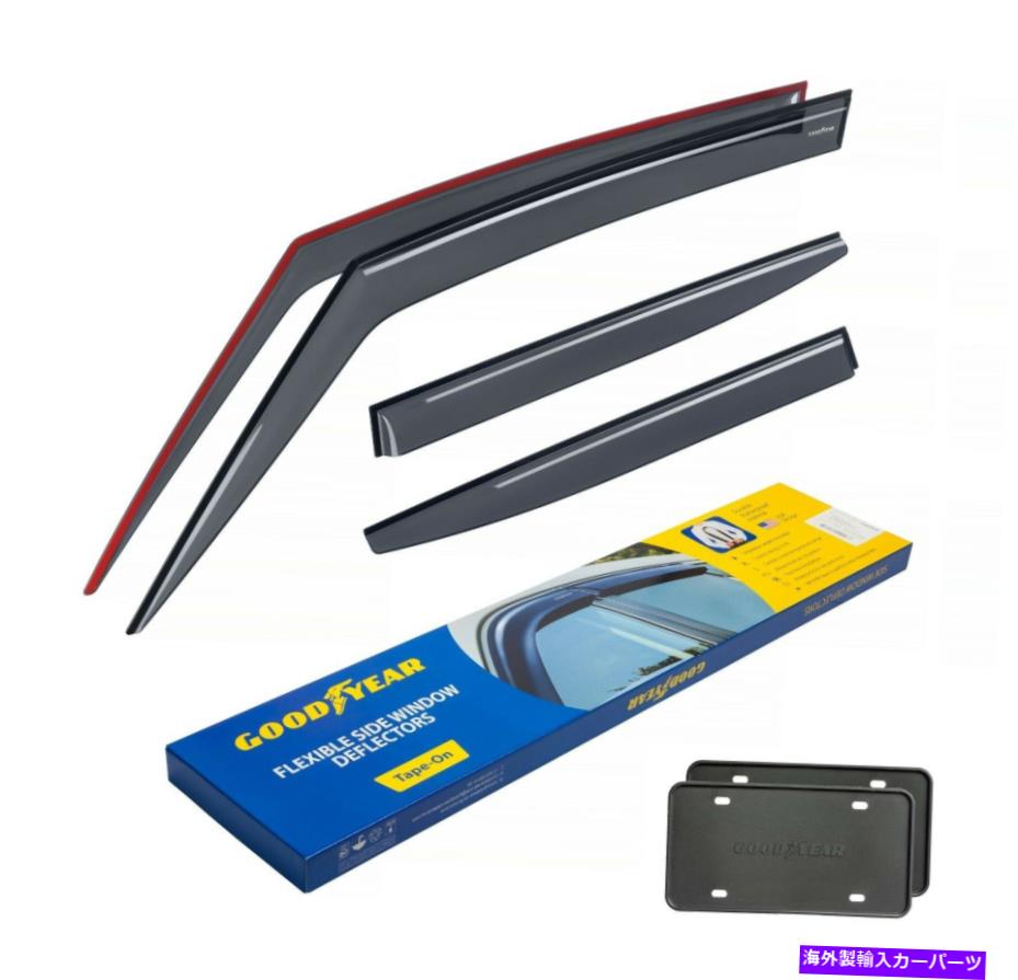 バグシールド サンレインバイザー15-21ジープレネゲード粉砕装置の風雨ガード Sun Rain Visors Wind Rain Guards for 15-21 Jeep Renegade SHATTERPROOF