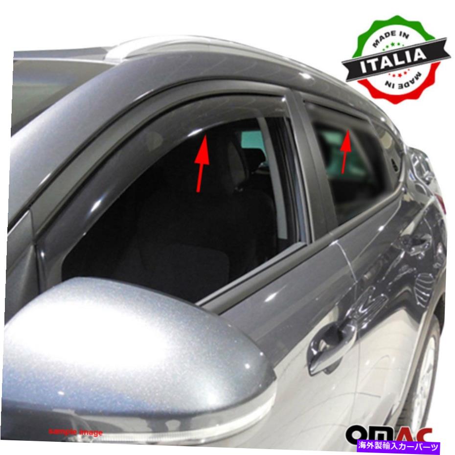 バグシールド ウィンドウバイザーベントサンシェードレインガード4PCSフィットトヨタRAV4 2013-2022 Window Visor Vent Sun Shade Rain Guard 4pcs Fits Toyota RAV4 2013-2022【並行輸入品】